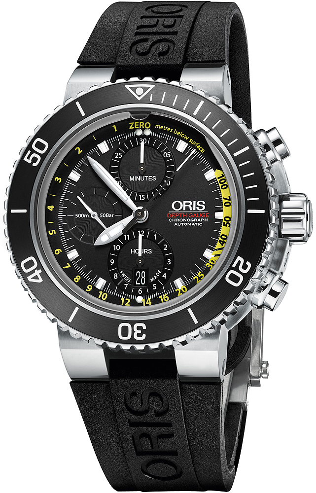 Oris Aquis Depth Gauge Chronograph 48mm 01 774 7708 4154 Set RS